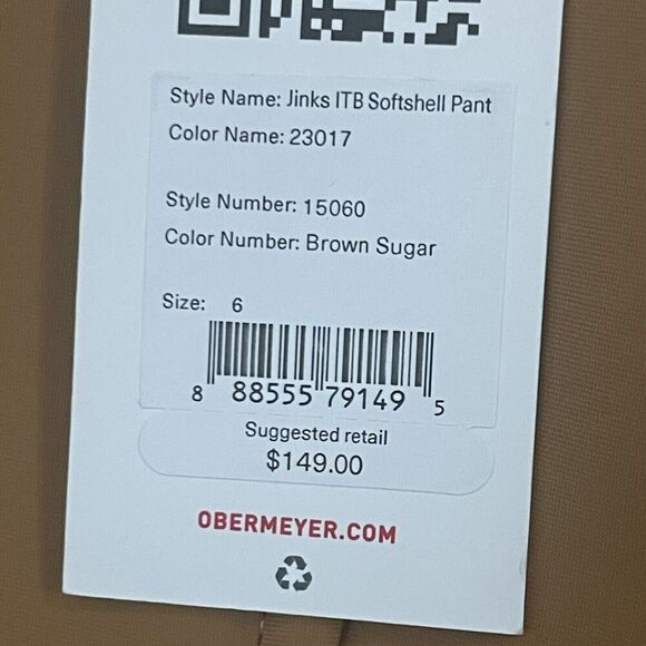 OBERMEYER Jinks ITB Softshell Pant Size 6 Brown NEW Ski Snow Winter Outdoors - Picture 9 of 12